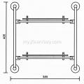 Dual Layer အရည်အသွေးမြင့် Glass Towel Shelf